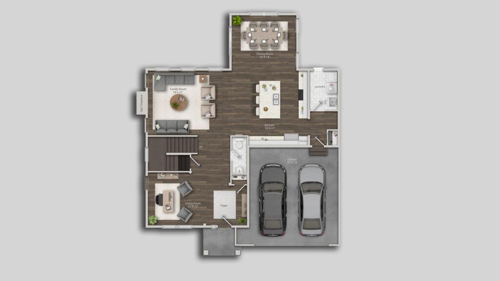 2D Floor Plans of the Home 