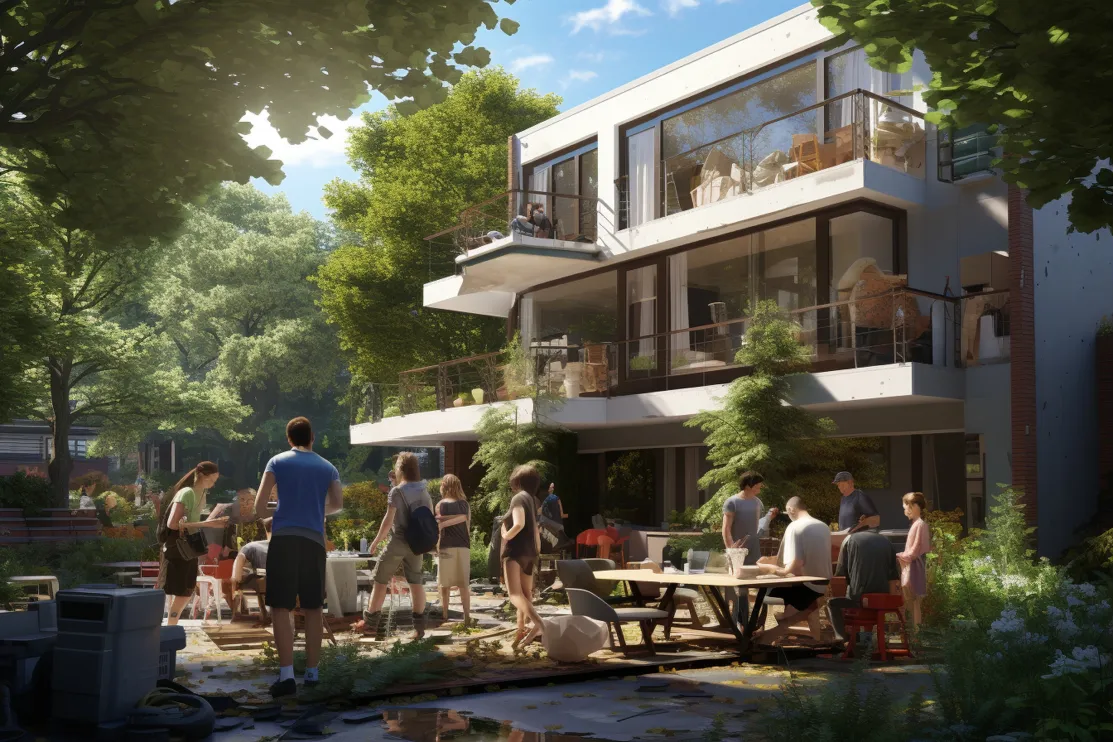 3D animation video day render