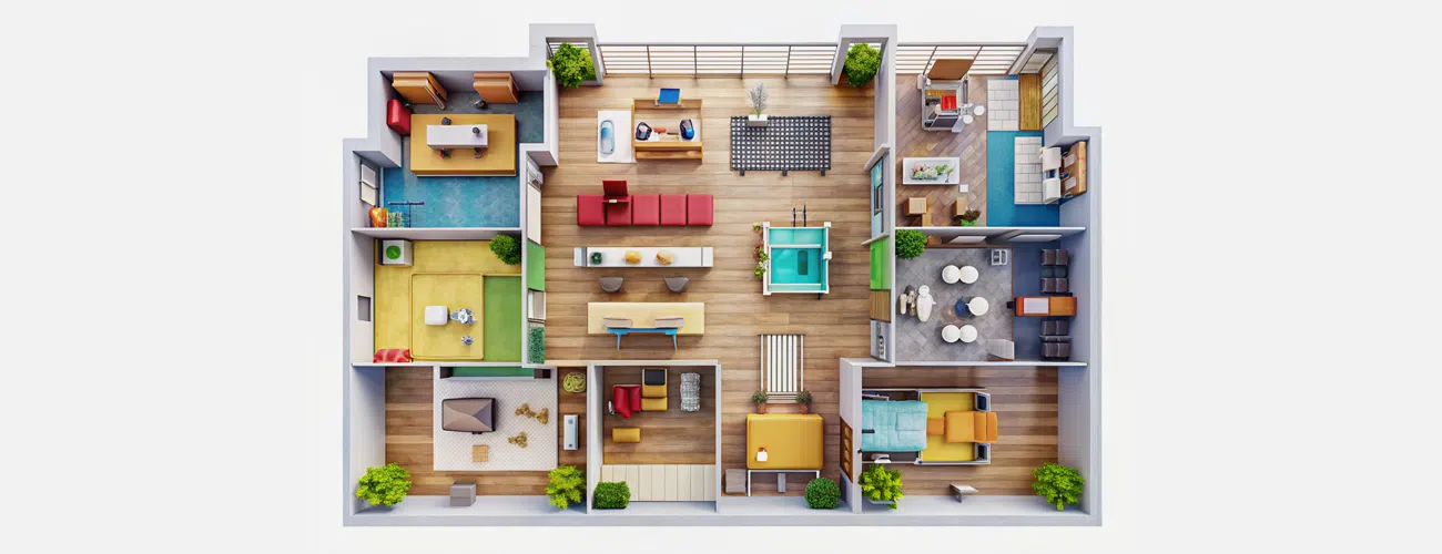 3D Floor Plan Services for Large Scale Projects