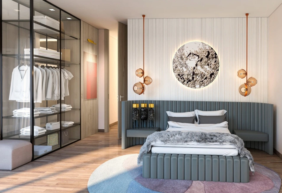 3D Bedroom Design Visualization