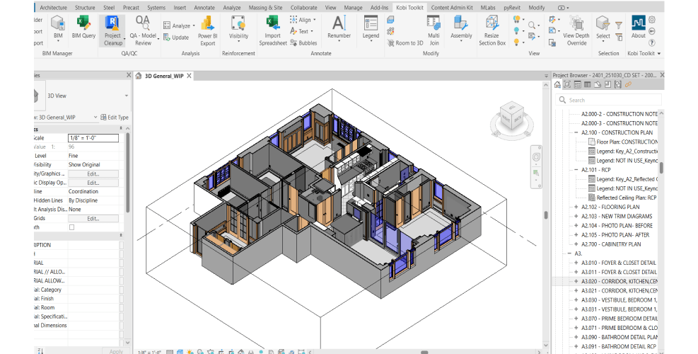3D BIM Modeling Services