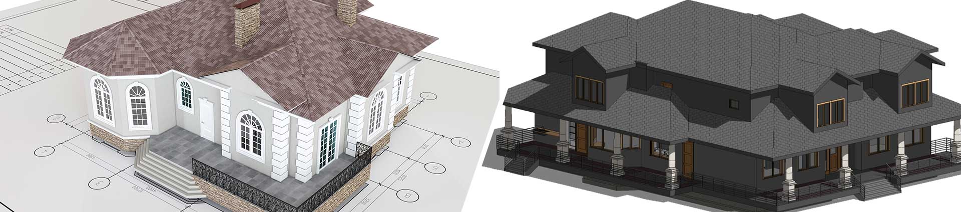 3D BIM modeling portfolio banner