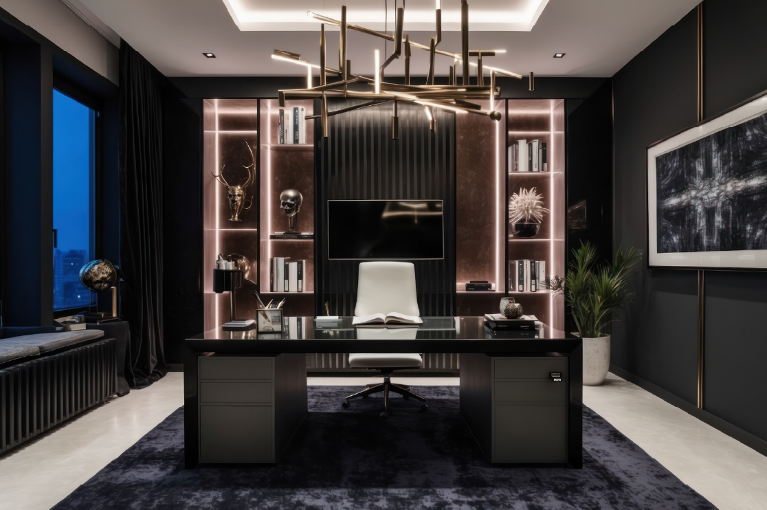 3D home office render premium