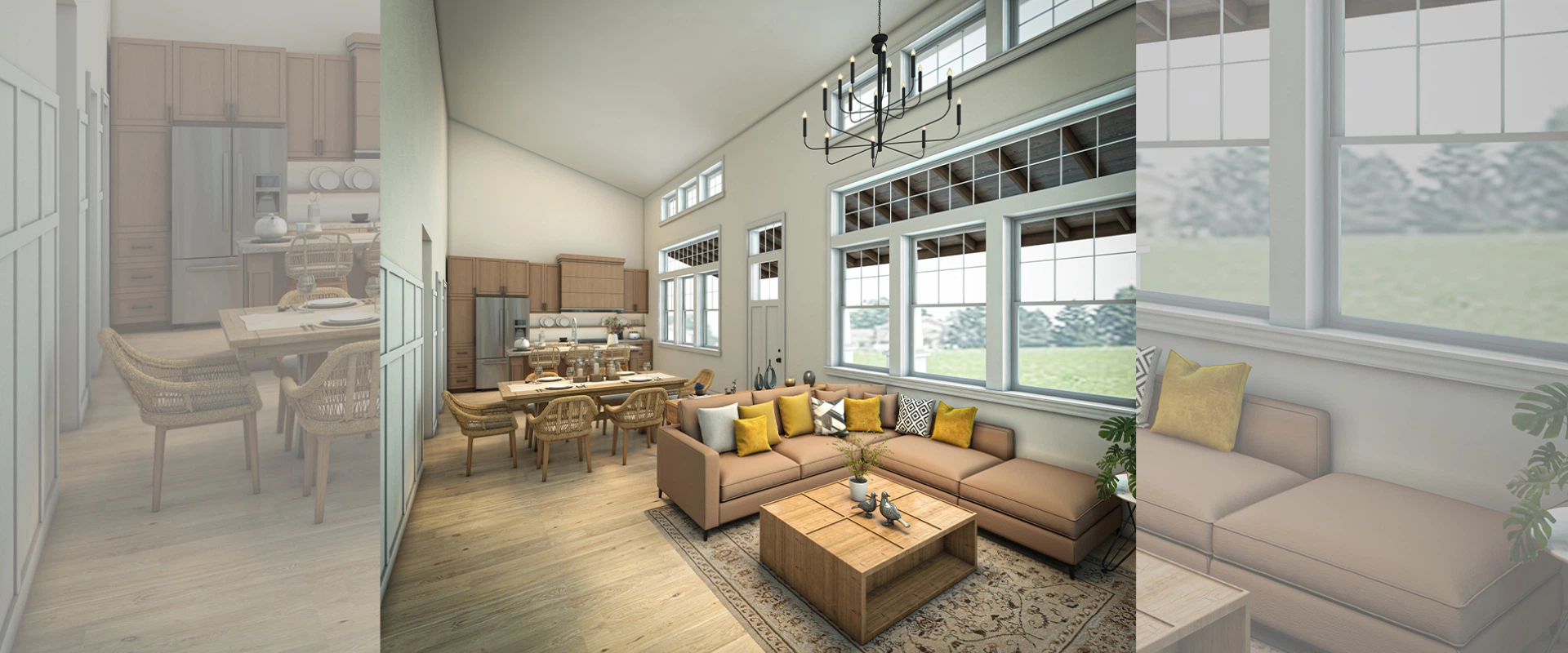 3D rendering and visualizaation of living room
