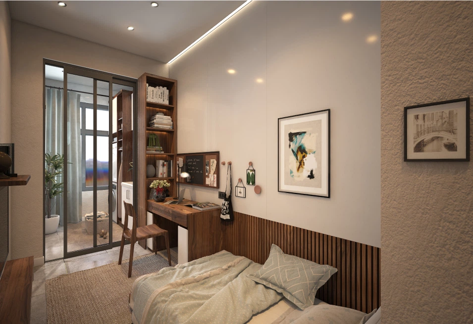 Detailed 3D rendering and visualization of utility room