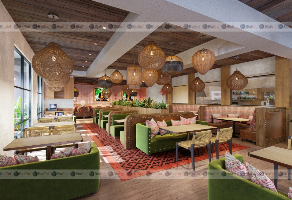 3D rendering for hospitality businesses