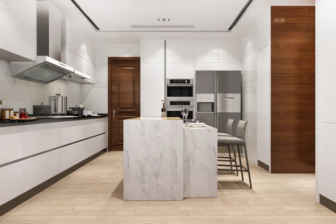 3D Rendering of the German Kitchen Design