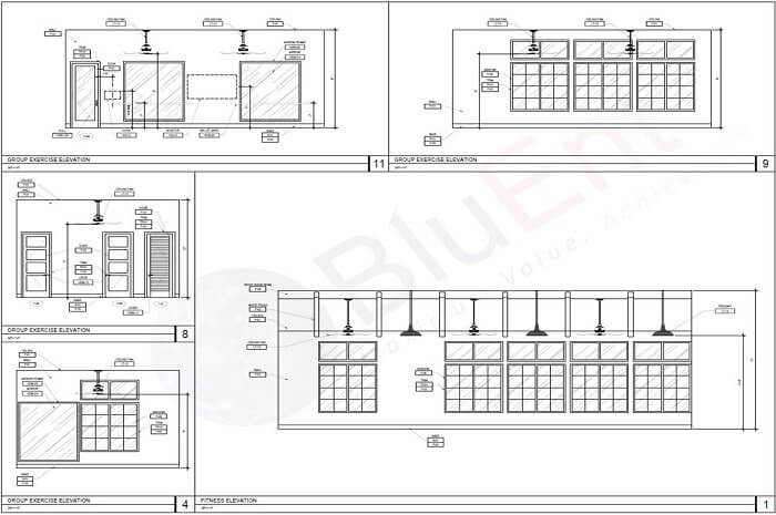 Interior and Exterior Elevations Construction Documentation service