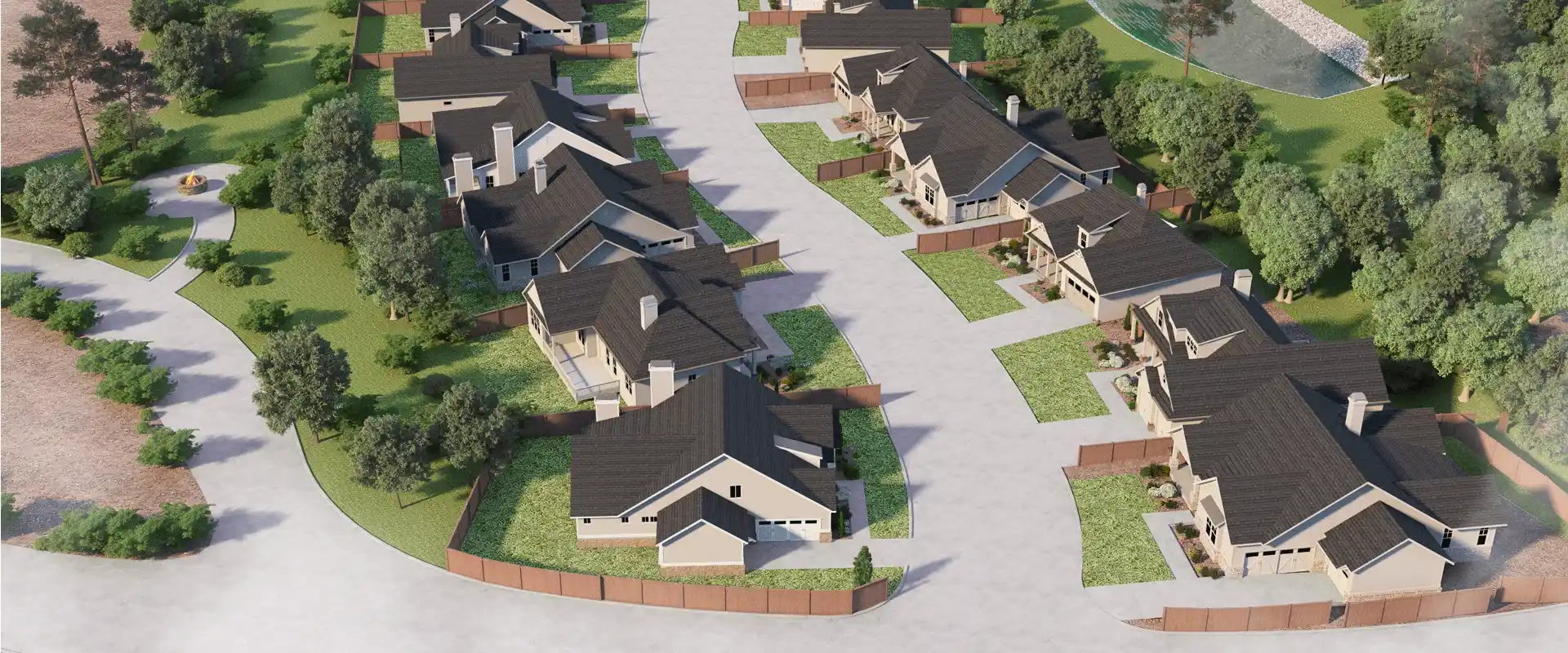 Ideas for the 3D Aerial Rendering of Homes and Neighborhood