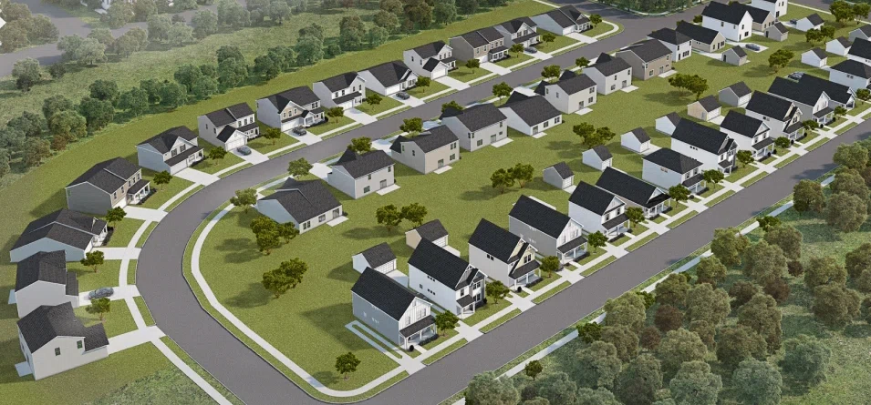 Comprehensive 3D Aerial View Portfolio of a US Suburbs