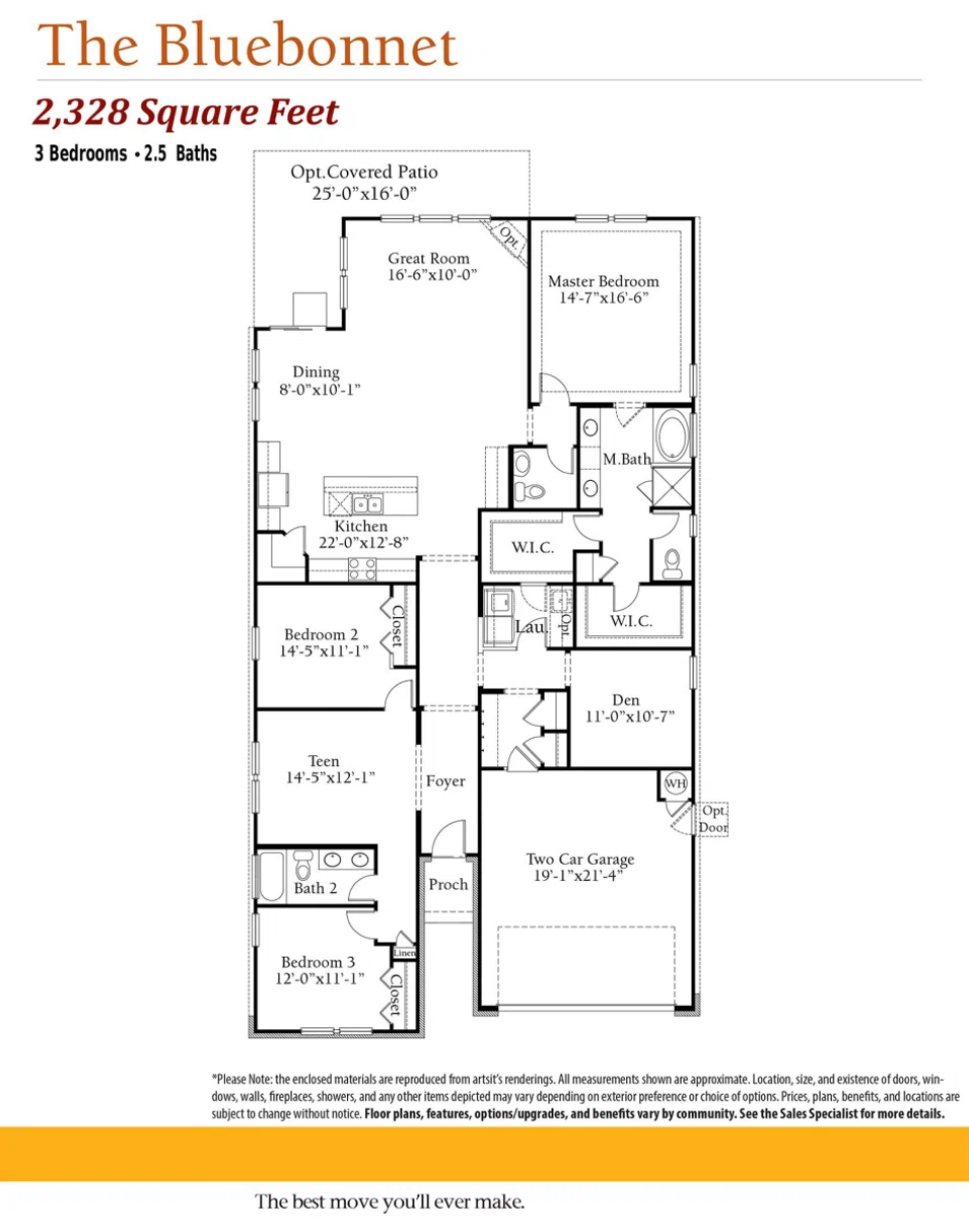 3D Rendering of the Home Builder's Promotional Brochure