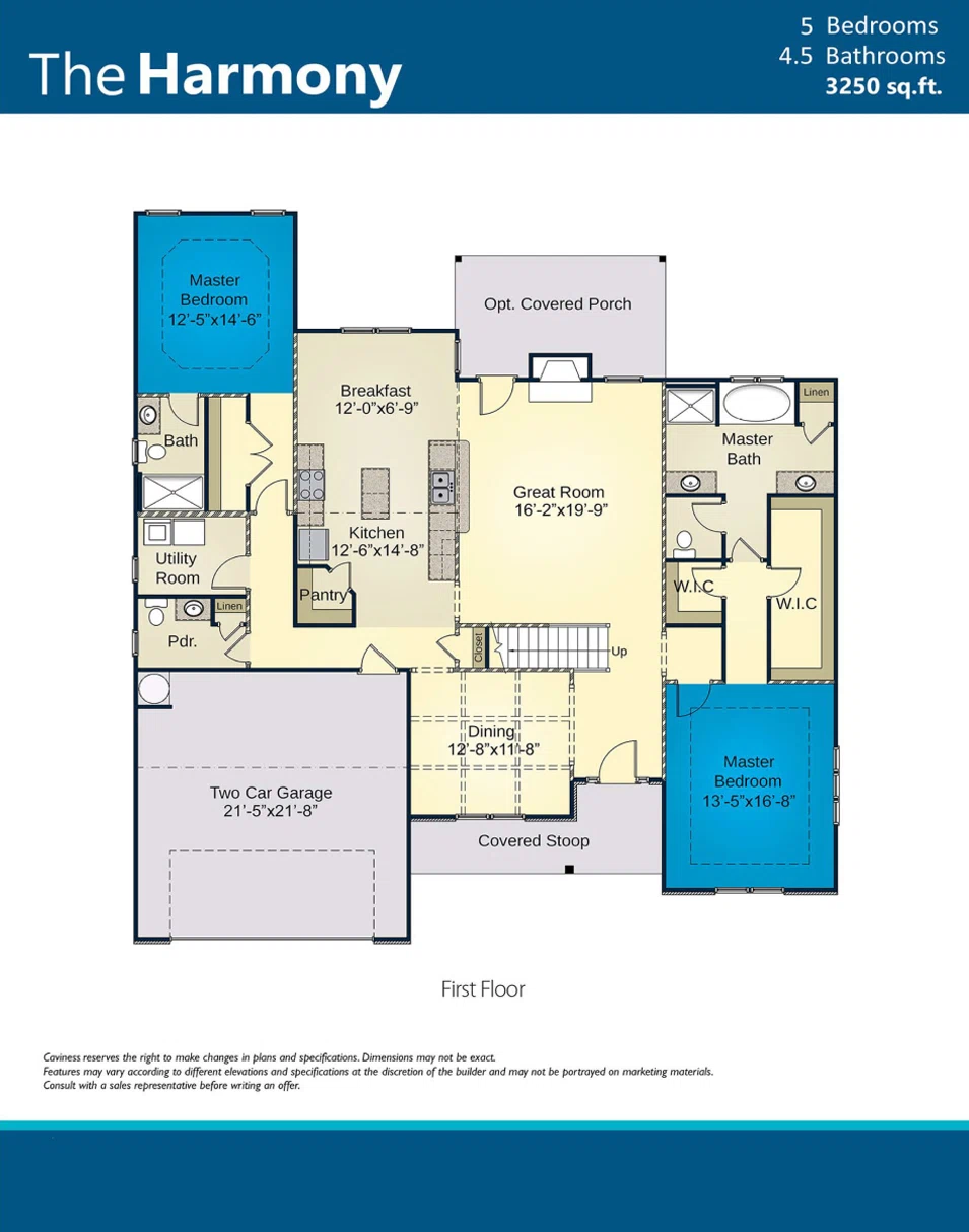 Detailed 3D Rendered Brochure of a Modern US House with Interior Design