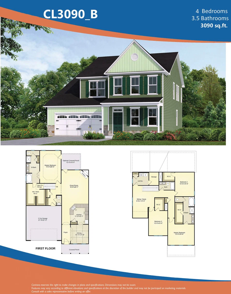 Home's Layouts and Design Elements for Home Builders Brochure