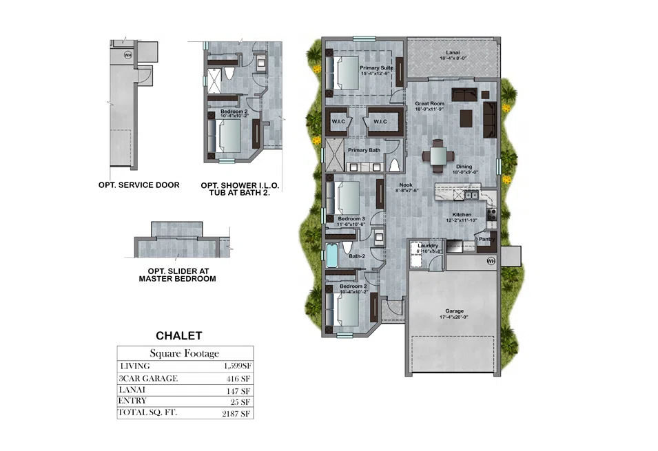 Chalet 2D floor plan