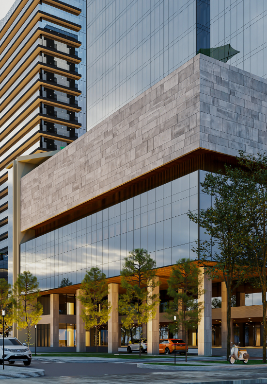 Commercial 3D Rendering Services of Offices & Building