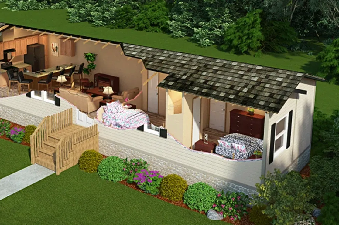 Dollhouse Rendering Based on Cutaway Style