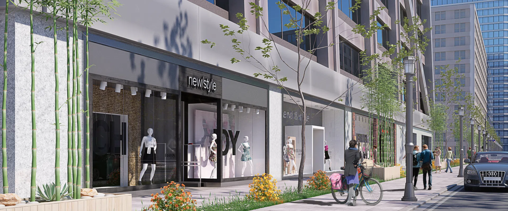 Exterior Rendering USA Commercial Sample