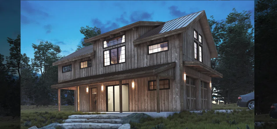 Exterior Rendering Home USA Day Sample
