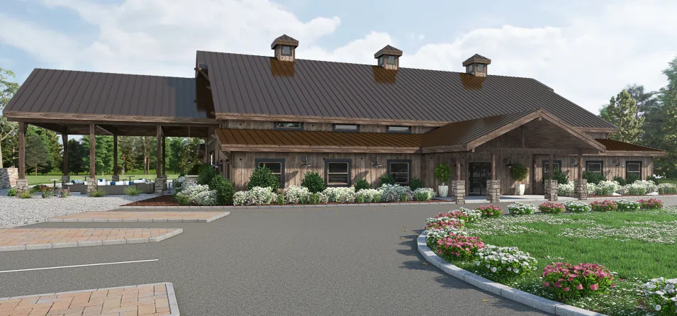 Exterior Rendering Wedding Venue Canada