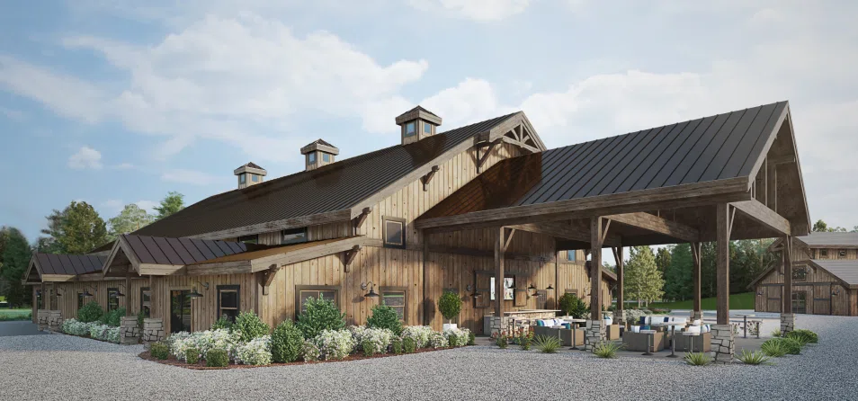 Exterior Rendering Wedding Venue
