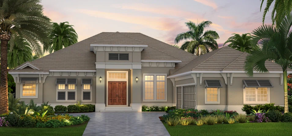 3D Exterior View of House for Architects