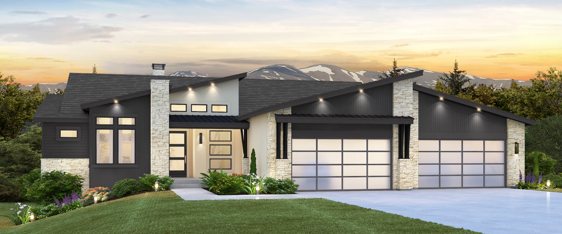 3D Exterior View of an Urban Redevelopment Project