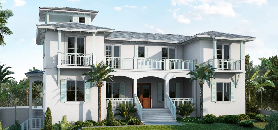 3D Exterior View of a New Property