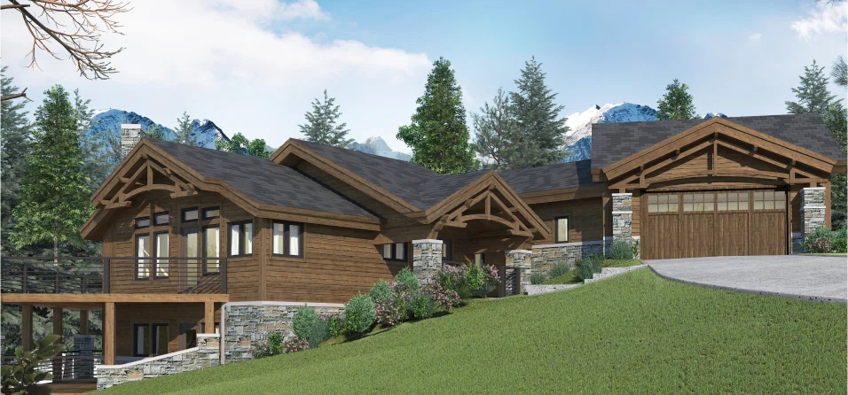 3D Exterior Rendering of a Sustainable Building