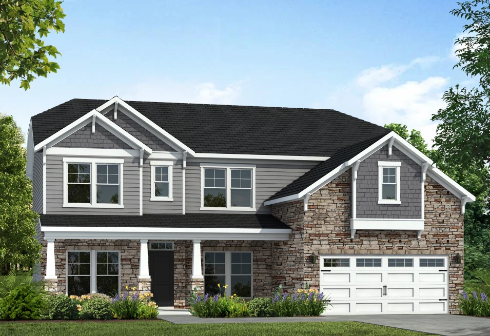 Detailed 3D Exterior View of a House