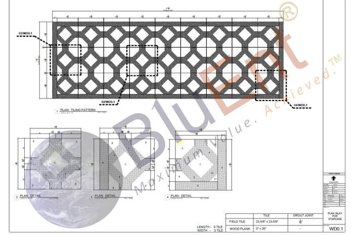 Flooring stone shop drawings