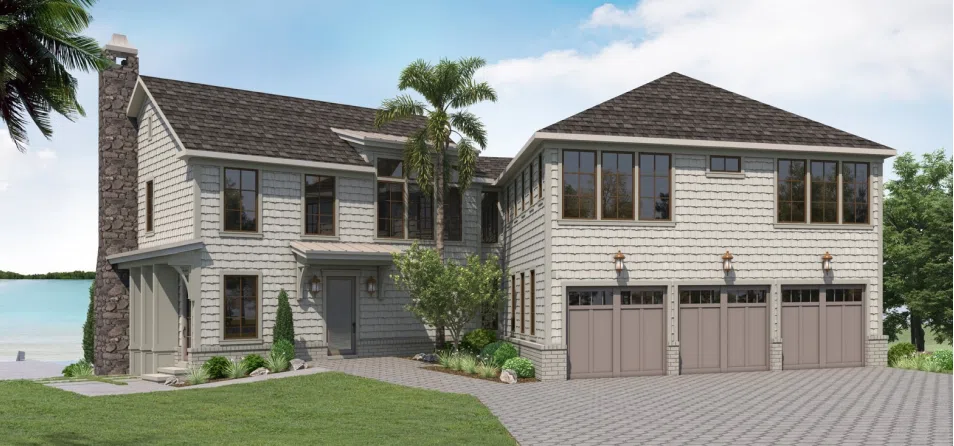 High quality exterior rendering canada home