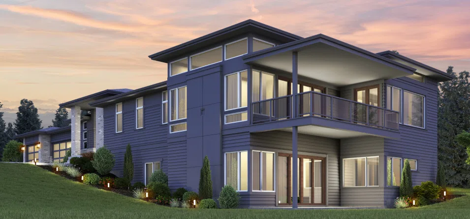 High quality exterior rendering home AUS sample
