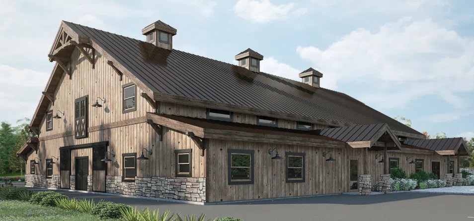 High Quality Exterior Rendering Wedding Venue