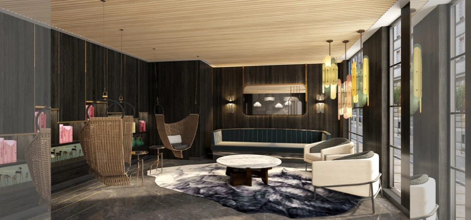 high quality living room 3d render and visualization