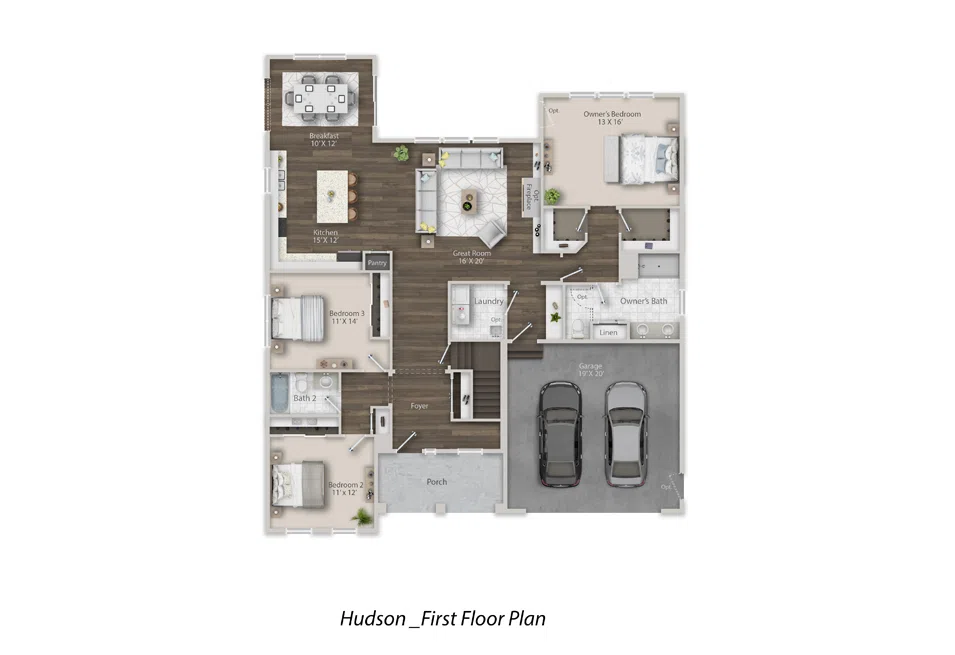Hudson first floor plan