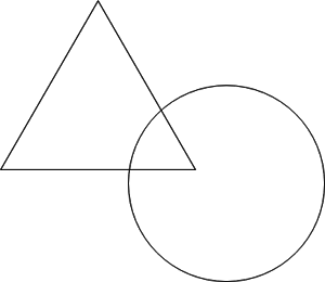 Icon circle tringle