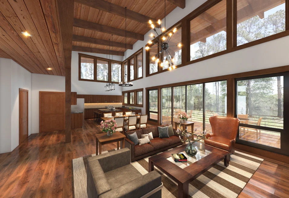 Modern House 3D Interior Rendering with Contemporary POV