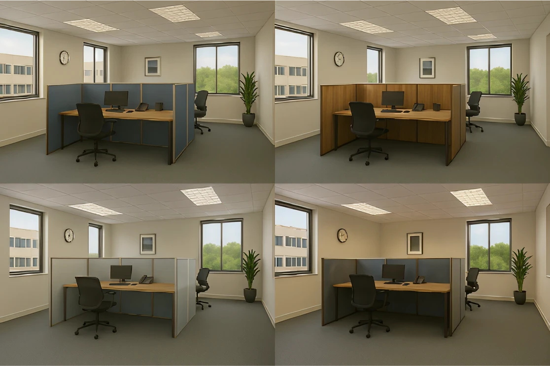 Choosing Right Materials, Textures, Views, Lighting for Office Space