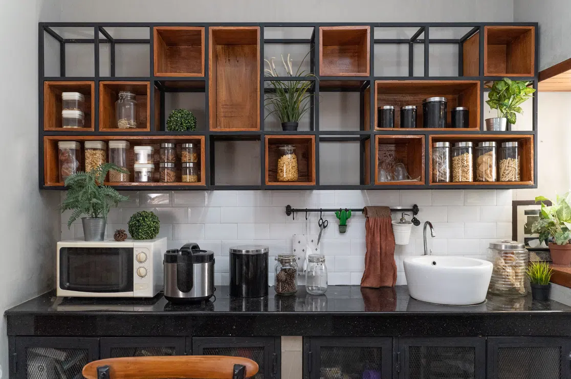 open shelving kitchen cabinet trends