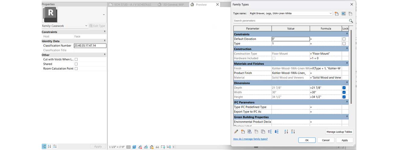 Revit Family Creation Before