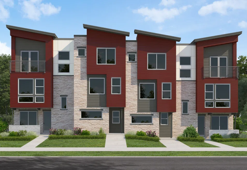 Silver creek townhomes exterior rendering