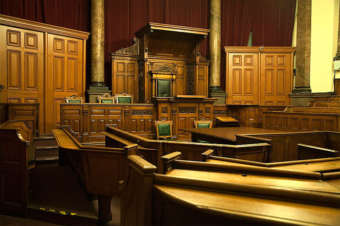 Victorian civil courtroom